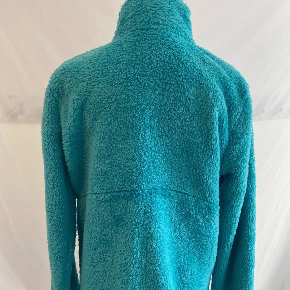 SOLD Tek Gear You've Got This Blue Contrast Brown Fleece Zip Front Jacket NWOT - Picture 7 of 15